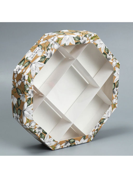 Цена за 5 шт. Коробка кондитерская, упаковка, For you with love, 27×27×5 см