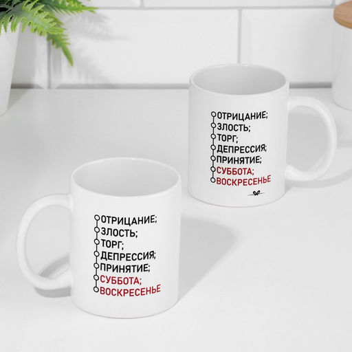 Кружка сублимация Отрицание, с нанесением