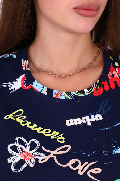 Футболка Натали 71022 полуприлегающая из хлопка  фото 5