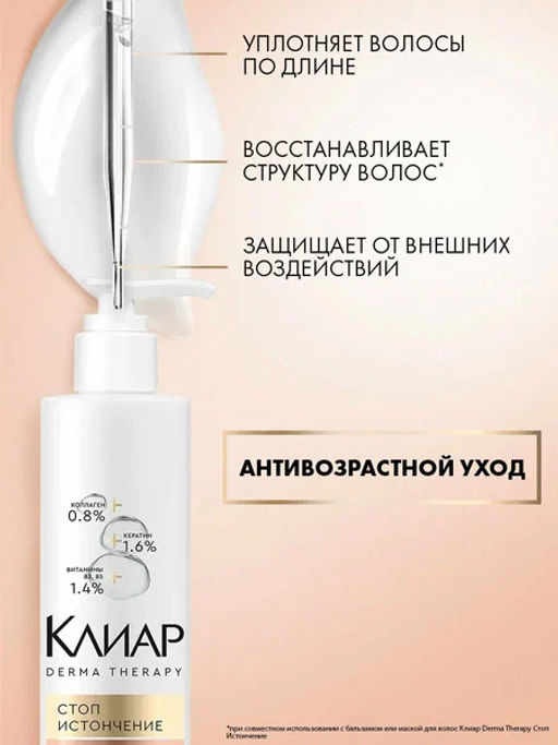 КЛИАР крем-флюид д/волос 230мл Стоп истончению