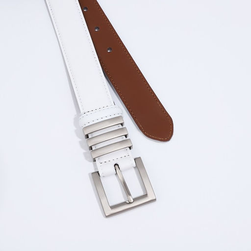 Ремень женский* ширина 3 см, винт, пряжка металл, цвет белый - Simaland фото 2