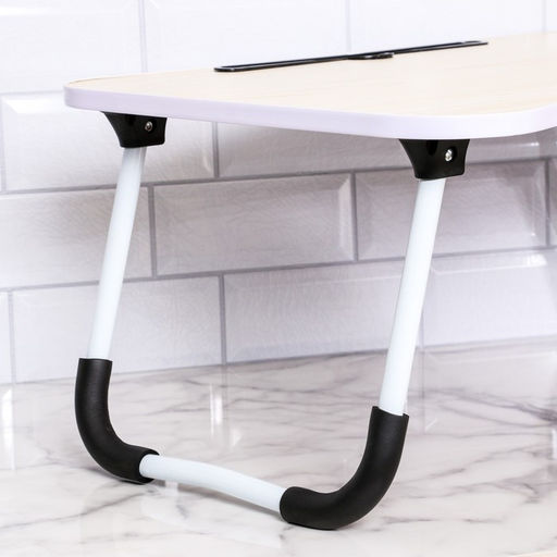 Столик - поднос для завтрака Дарим Красиво, для ноутбука, складной, белый, 60×40 см