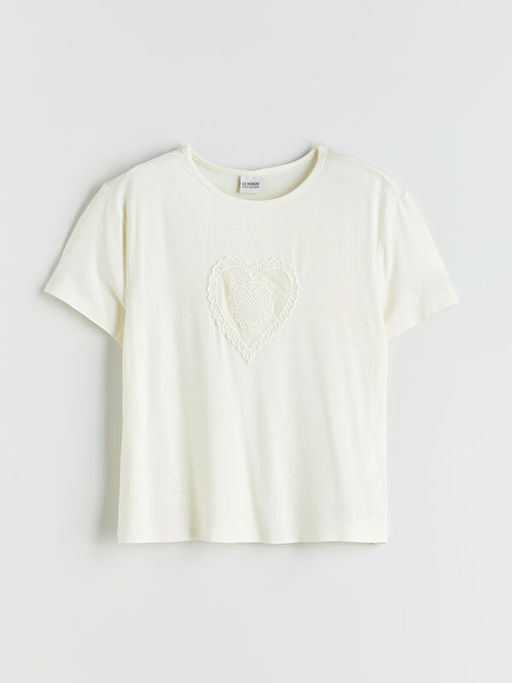 Bisiklet Yaka K?z ?ocuk Ti??rt