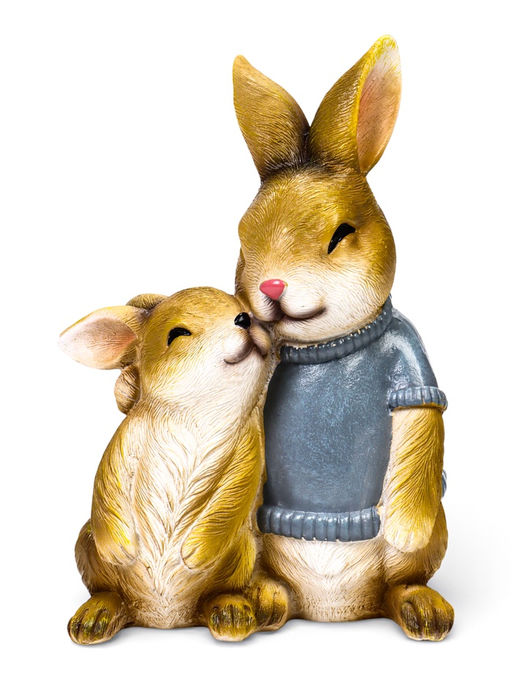 Садовая фигура 23 х 18 х 12 см  "Заяц с дочкой"