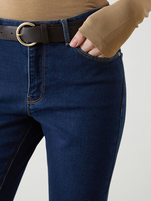 Beli Kemerli Mercury Skinny Fit Kad?n Jean Pantolon