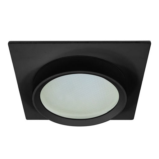 Светильник потолочный встраиваемый, 15W 230V GX53, IP44, черный, квадрат, без лампы, DL505