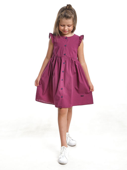 Платье на пуговицах в клетку UD 7635 клетка бордо - Mini maxi фото 2