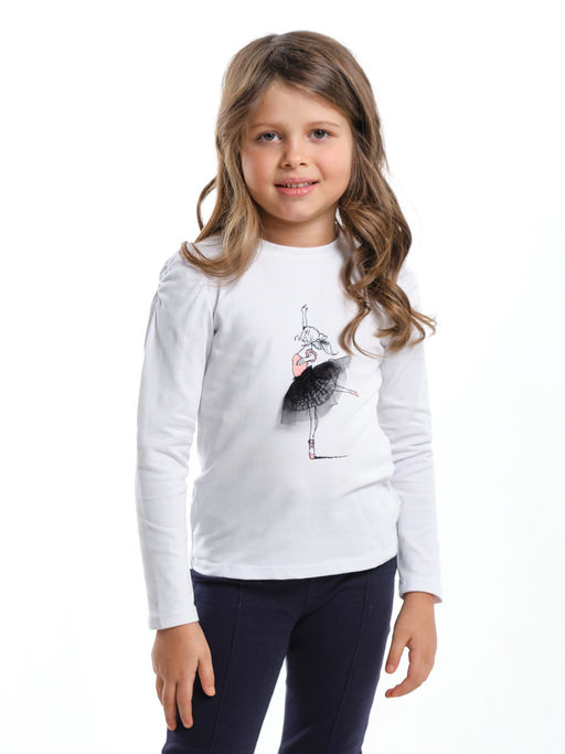 Футболка (лонгслив)	 UD 2718 белый - Mini maxi фото 3