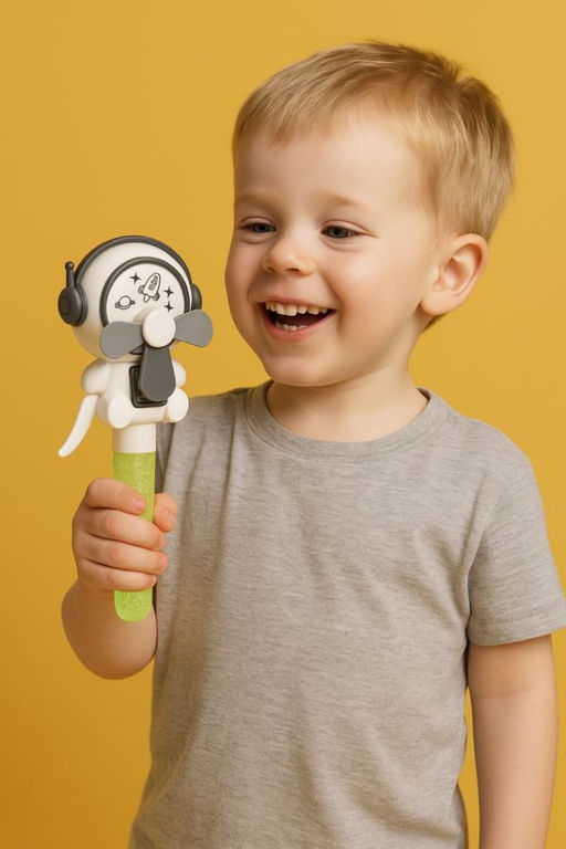 Портативный механический ручной вентилятор Sweet astronaut, grey