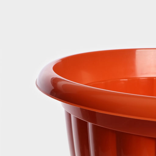 Вазон для цветов «Жасмин», 18 л, d=43 см, h=30 см, коричневый