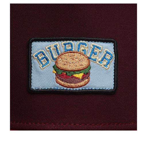 Бейсболка DJINNS арт. HFT Cap Food Burger (бордовый)  фото 4