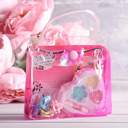Набор косметики для девочки «Сердечко», сумочка