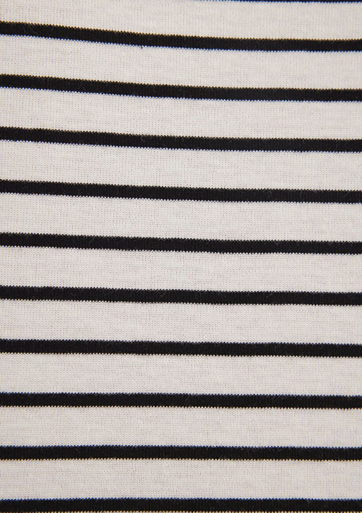 Mavi Logo Bask?l? Siyah Cizgili Tisort  фото 8