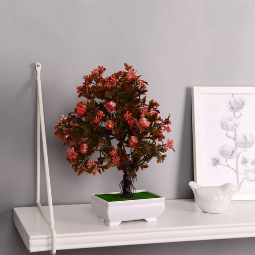 Бонсай искусственный в горшке «Деревце очарованье», 10×22 см, МИКС