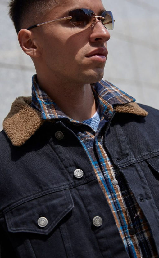 Куртка джинс утепл F021-1370-01W black - Fine joyce фото 2