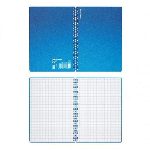 Цена за 2 шт. Тетрадь общая с пластиковой обложкой на спирали ErichKrause Ice Metallic, А5, 80 листов, клетка_MIX-PACK  фото 5