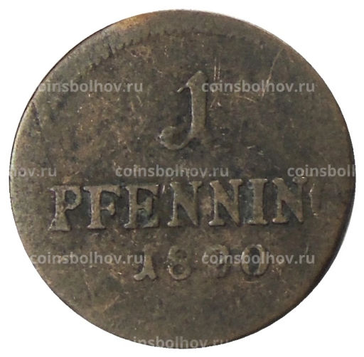 1 пфенниг 1820 года Германсике государства  Бавария
