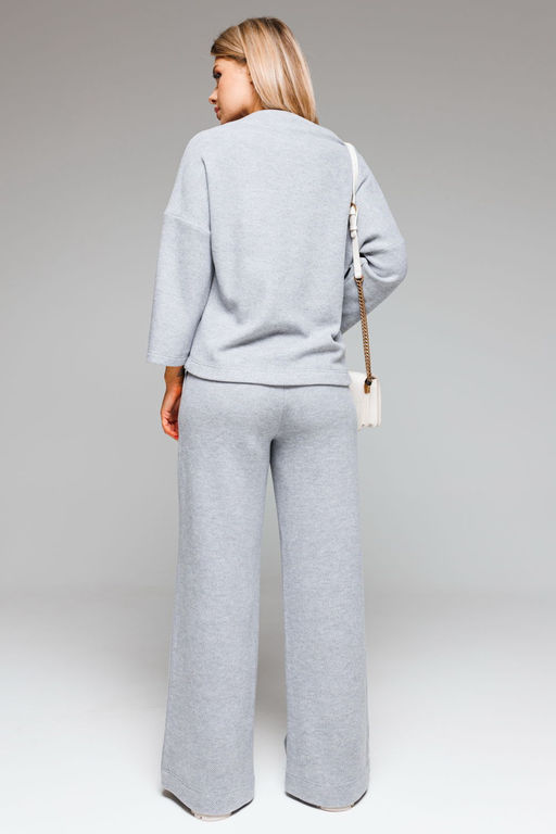 Джемпер AmberA 1004-5 серый  фото 5