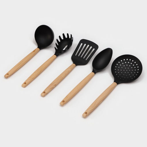 Набор кухонных принадлежностей Доляна «Брауни», 5 предметов, нейлон