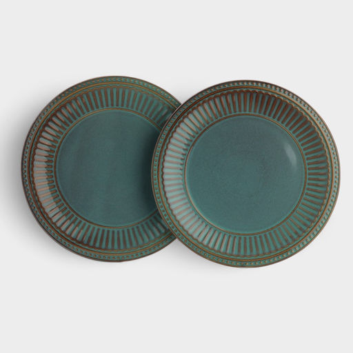 Тарелки Доляна Винтаж, d=27 см, набор 2 шт., керамика, синие фото 4