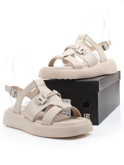 08-PET252-2 LT. BEIGE Босоножки женские (натуральная кожа)