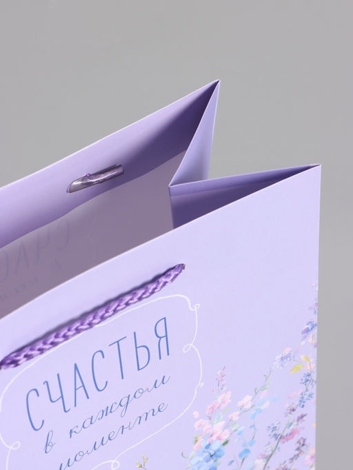 Пакет подарочный ламинированный «Счастья», 18×22.3×10 см