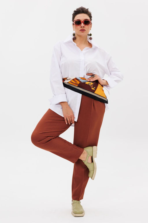 Брюки ANELLI 1384 жженая охра фото 8