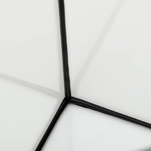 Аквариум "Дельта" угловой с крышкой, 25 литров, 34 х 34 х 31/37,5 см, чёрный