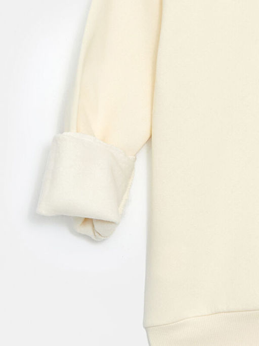 Bisiklet Yaka Bask?l? K?z ?ocuk Sweatshirt - Waikiki фото 3