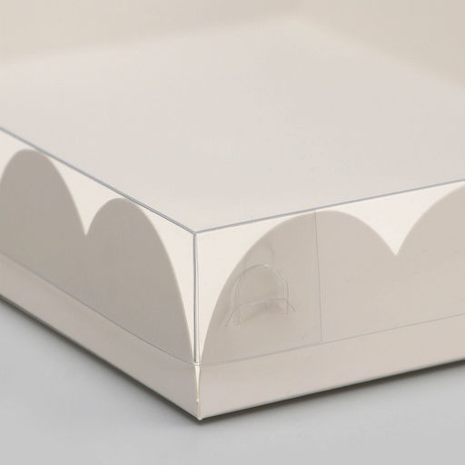 Цена за 5 шт. Коробка для печенья, белая, 25×18×3 см