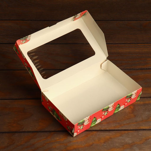 Цена за 20 шт. Коробка складная Снеговичок, розовая, 20 х 12 х 4 см - Simaland фото 3