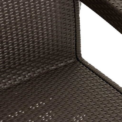 Набор садовой мебели «Ротанг», 2 кресла, стол, цвет мокко