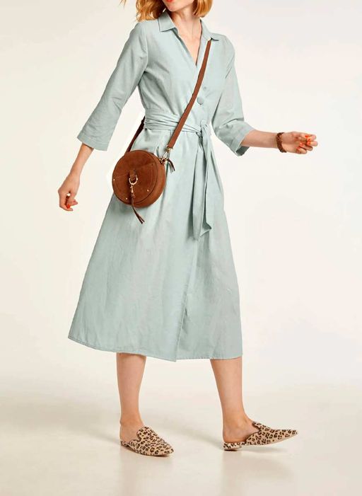 Замшевая сумка, коньячная - Heine фото 4