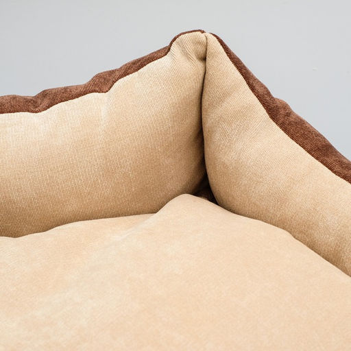 Лежанка шестиугольная, 52 х 50 х 15 см, микровельвет, микс - Пижон фото 2