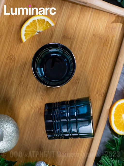 Стакан низкий ДАЛЛАС ЛОНДОН ТОПАЗ ГОЛД 2шт 300мл - Luminarc фото 6