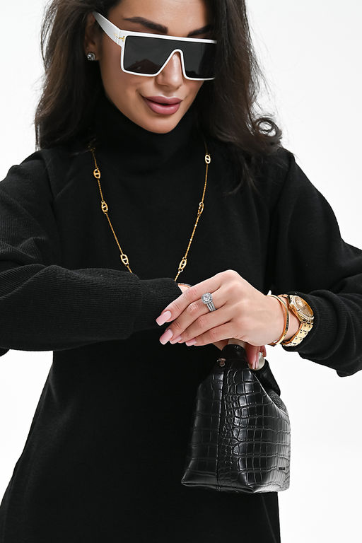 Платье теплое в рубчик