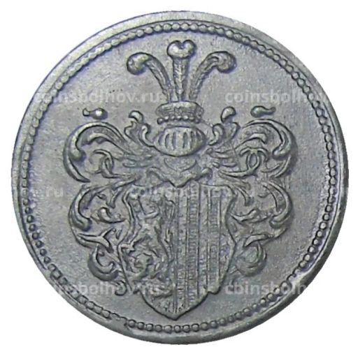 Монета 20 пфеннигов 1918 года Транспортный нотгельд Лейпциг