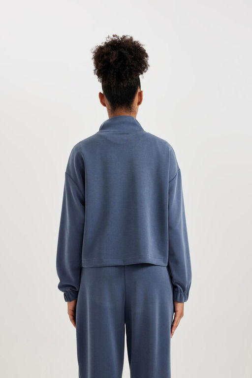 DeFactoFit Спортивная толстовка Oversize премиум-класса с высоким воротником  фото 20