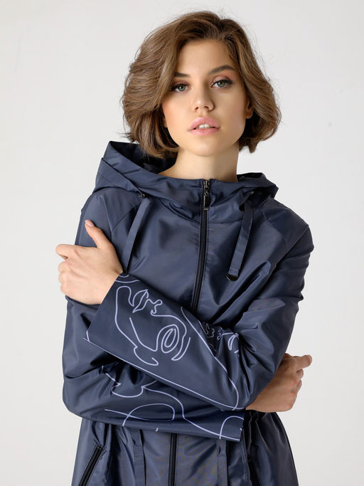 22126 Плащ графитовый - Dizzyway фото 2