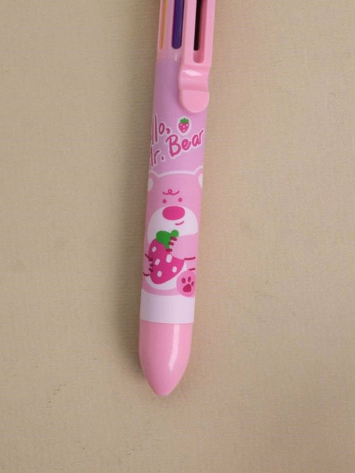Разноцветная ручка 8 в 1 "Hello, Mr. Bear", pink