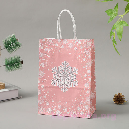 Подарочный пакет Снежинка маленький - Купи слона фото 5