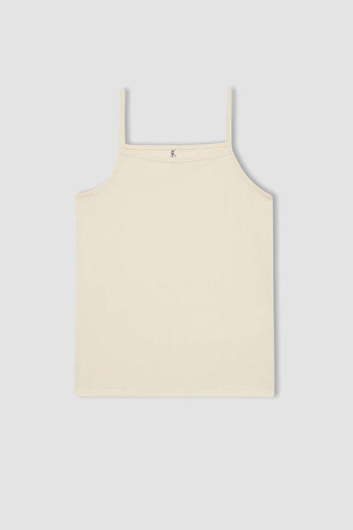 Укороченный свитшот с круглым вырезом с принтом для девочек, майка с ремешками, комплект из 2 предметов - Defacto фото 7