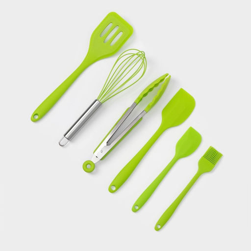 Набор кухонных принадлежностей Green, 6 предметов, цвет зелёный