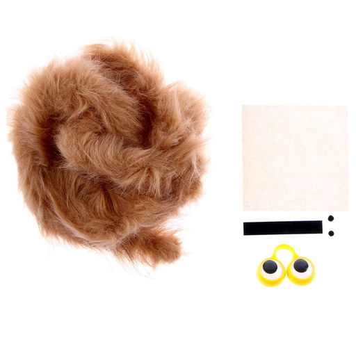 Набор для творчества: создание игрушки из меховых палочек и раскраска «Животные на отдыхе»