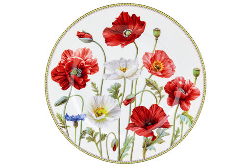Набор тарелок для десертов 2 пр. 19*19*2 см "Маки" NEW BONE CHINA