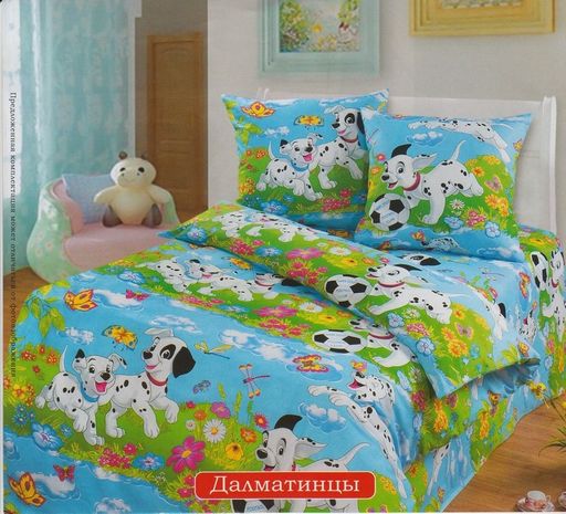Постельное белье - Бязь Далматинцы Ясельный