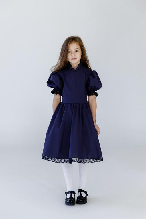 Л23-24 платье для девочки ВЕНДИ синий - Etoelf фото 2