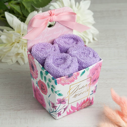 Набор махровых полотенец Для тебя 30х30 см-4шт, хлопок 340 гр/м2 - Этель фото 2