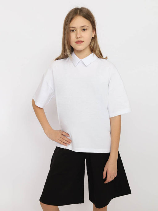 CRB wear/CWJG 63605-20 Джемпер для девочки,белый/Ex.Cherubino