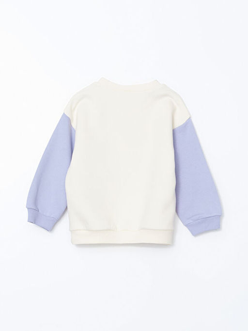 Bisiklet Yaka Minnie Mouse Bask?l? Kal?n K?z ?ocuk Sweatshirt - Waikiki фото 3